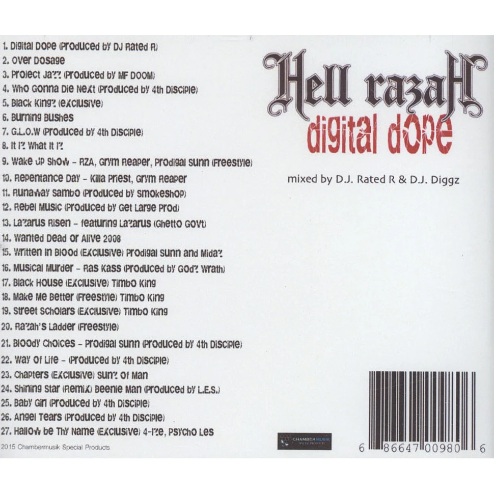 Hell Razah - Digital Dope