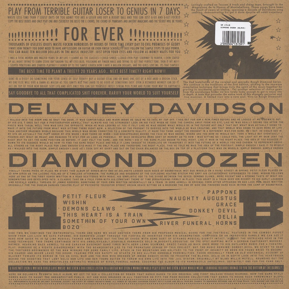 Delaney Davidson - Diamond Dozen Black Vinyl Edition