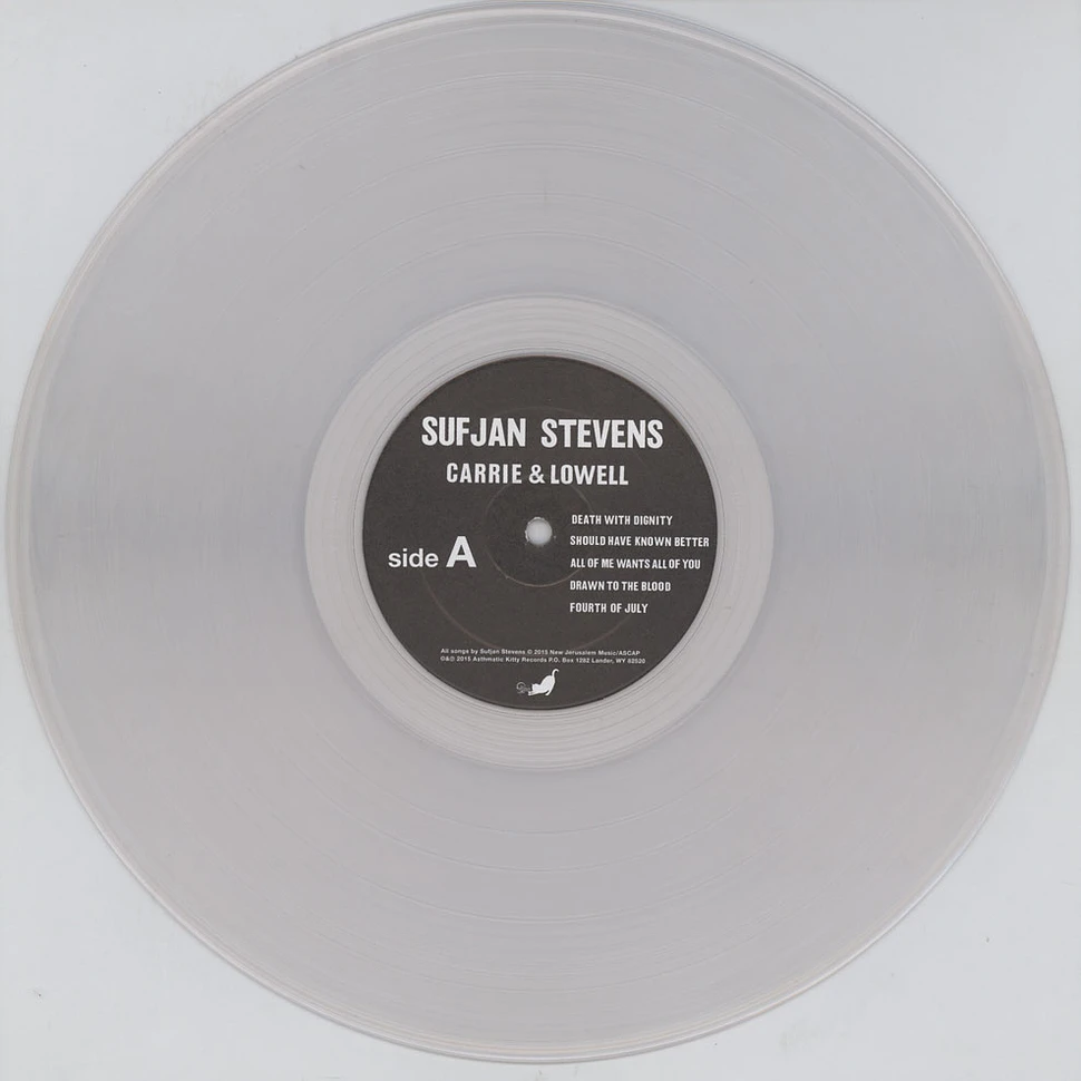 Sufjan Stevens - Carrie & Lowell Clear Vinyl Edition