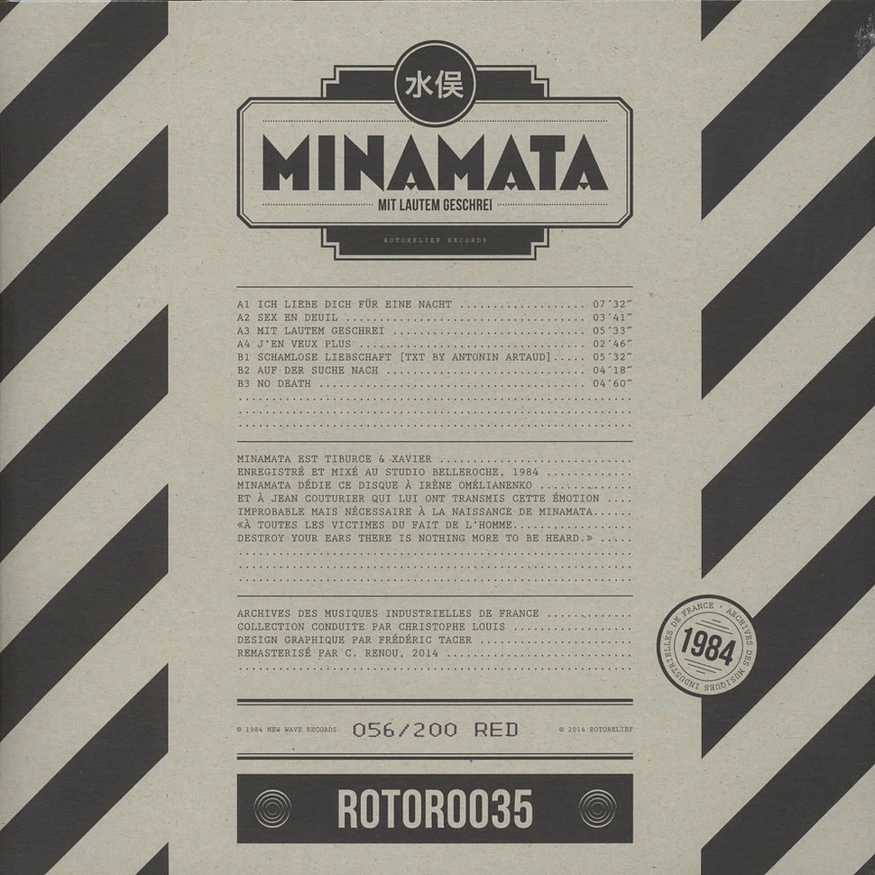 Minamata - Mit Lautem Geschrei Red Vinyl Edition