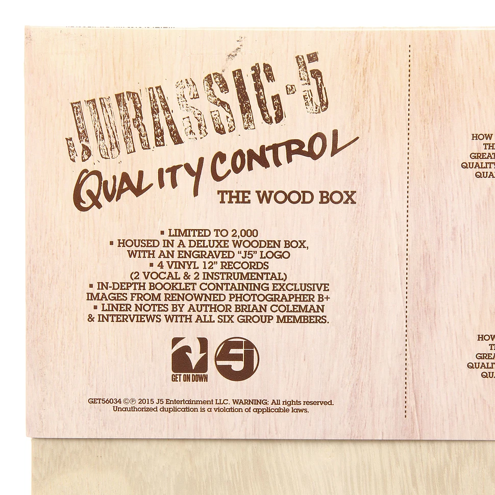Jurassic 5 - Quality Control Wood Box Edition