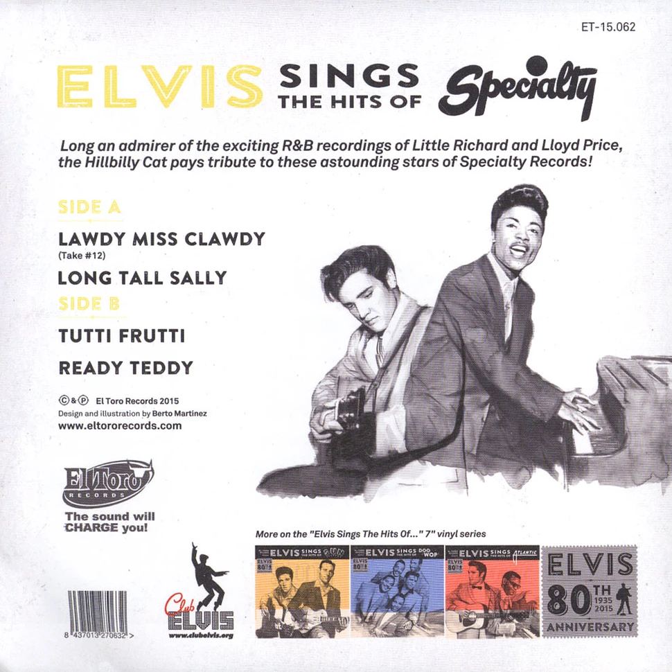 Elvis Presley - Elvis Sings The Hits Of Specialty