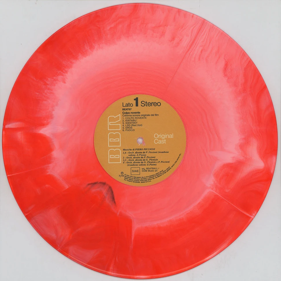 Piero Piccioni - Colpo Rovente: Colonna Sonora Originale Del Film Red Vinyl Edition