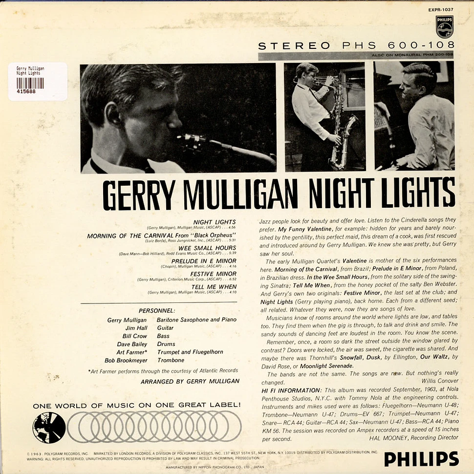 Gerry Mulligan - Night Lights