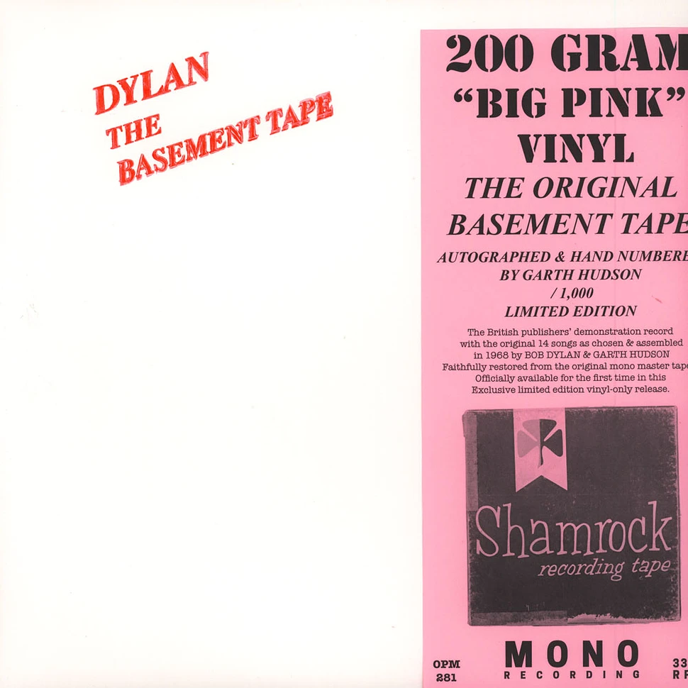 Bob Dylan - The Basemenrt Tapes 200g Vinyl Edition