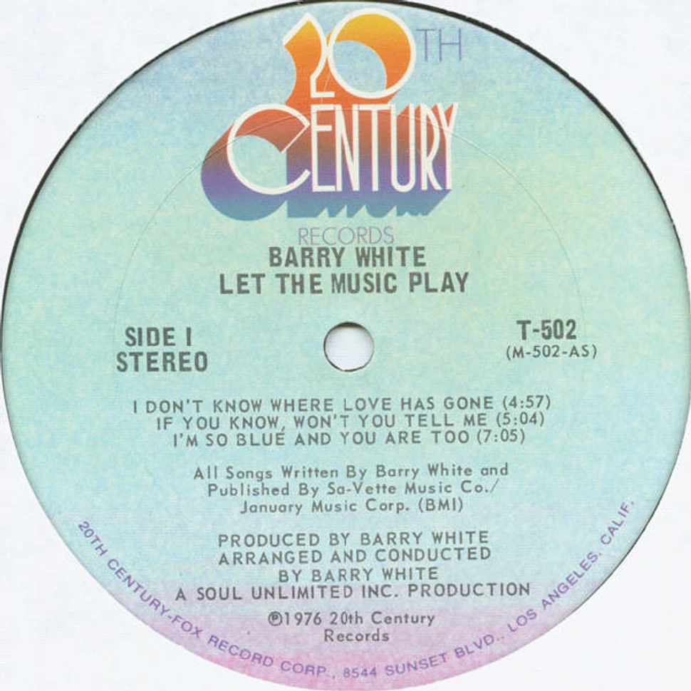 Barry White - Let The Music Play