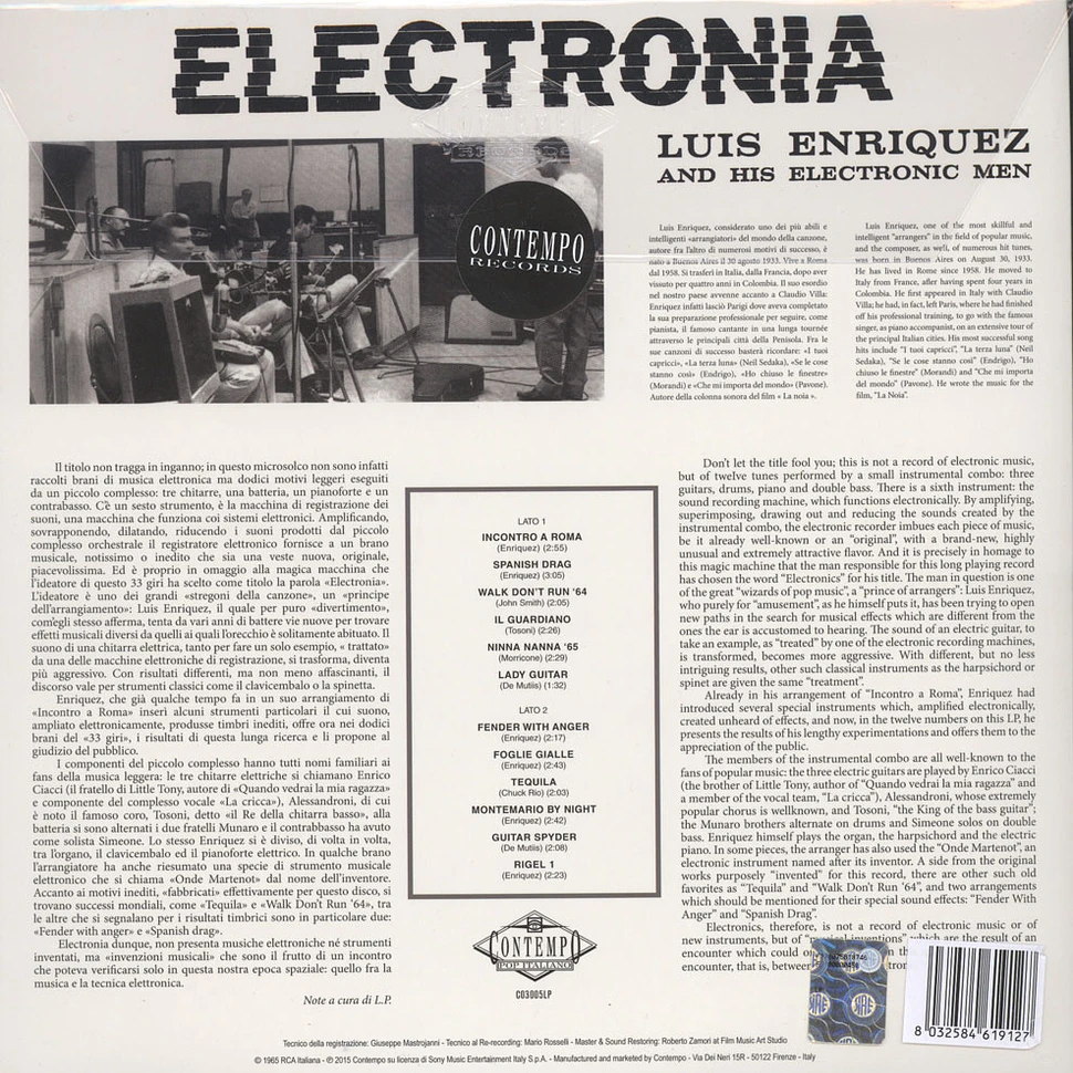 Luis Enriquez And His Electronic Men - Electronia