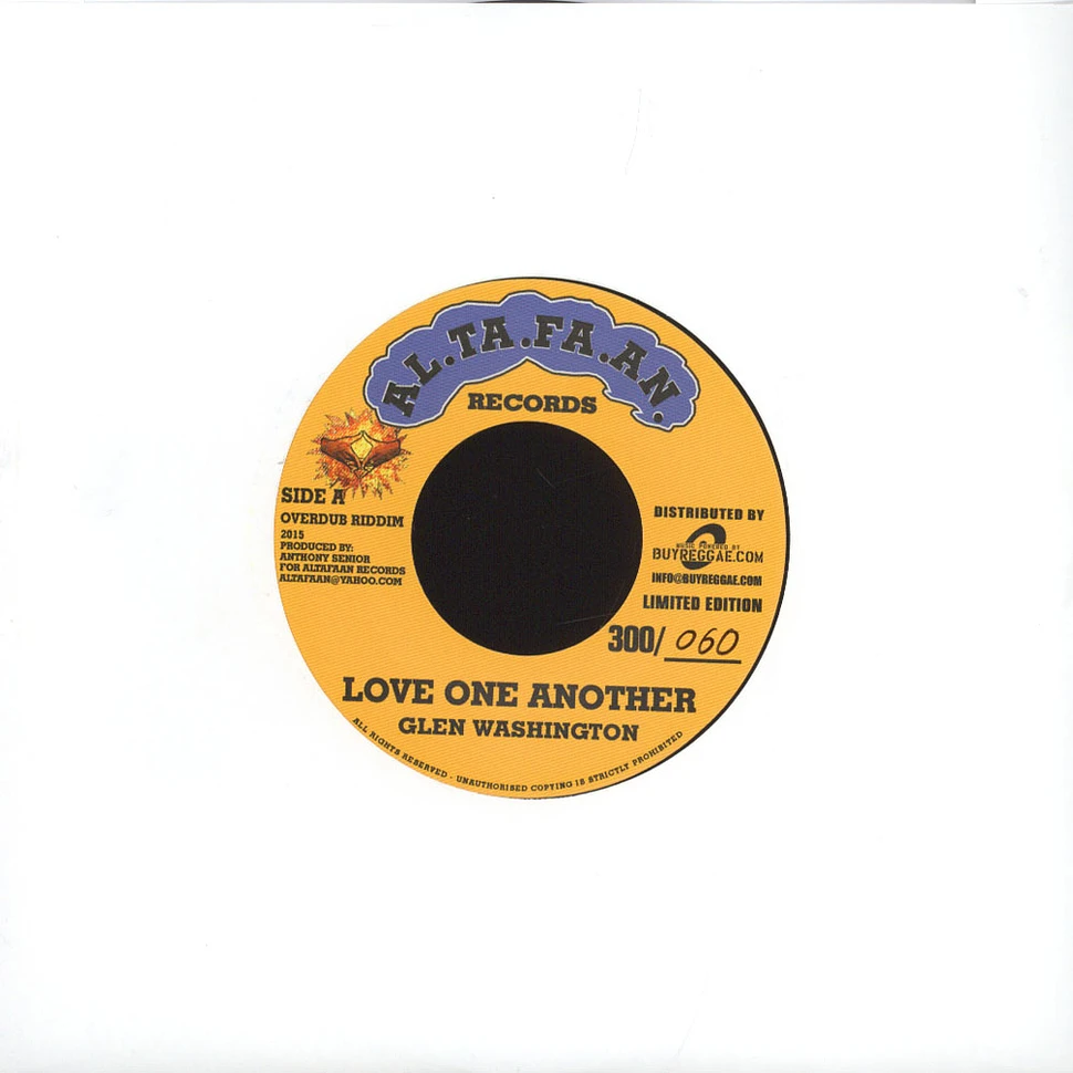 Glen Washington / Bob Andy & Mark Wonder - Love One Another / Can't Stand This