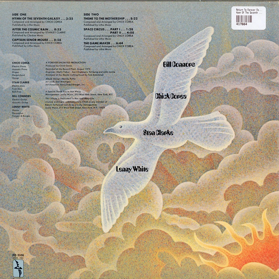 Return To Forever Featuring Chick Corea - Hymn Of The Seventh Galaxy