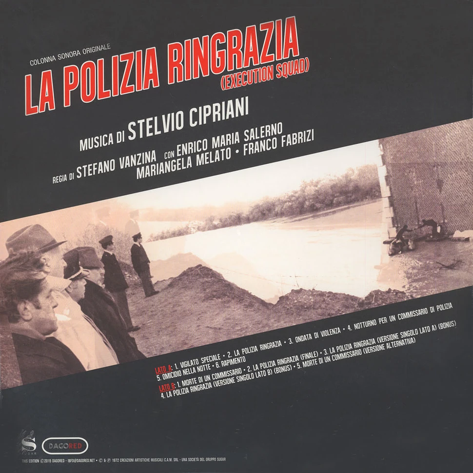 Stelvio Cipriani - OST La Polizia Ringrazia