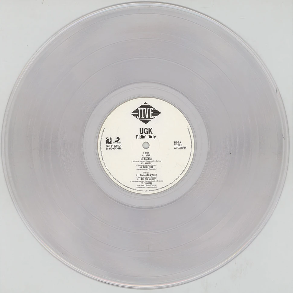 UGK - Ridin' Dirty Clear Vinyl Edition