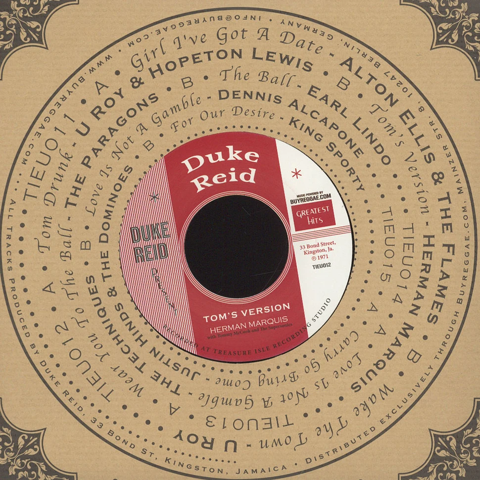 Hopeton Lewis & U Roy / Herman Marquis - Tom Drunk / Toms Version