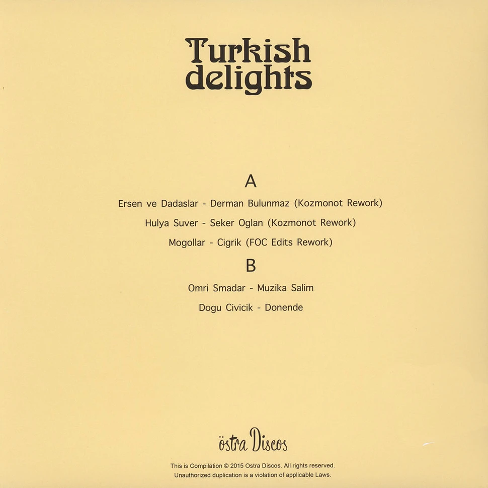 Ostra Discos - Turkish Delights