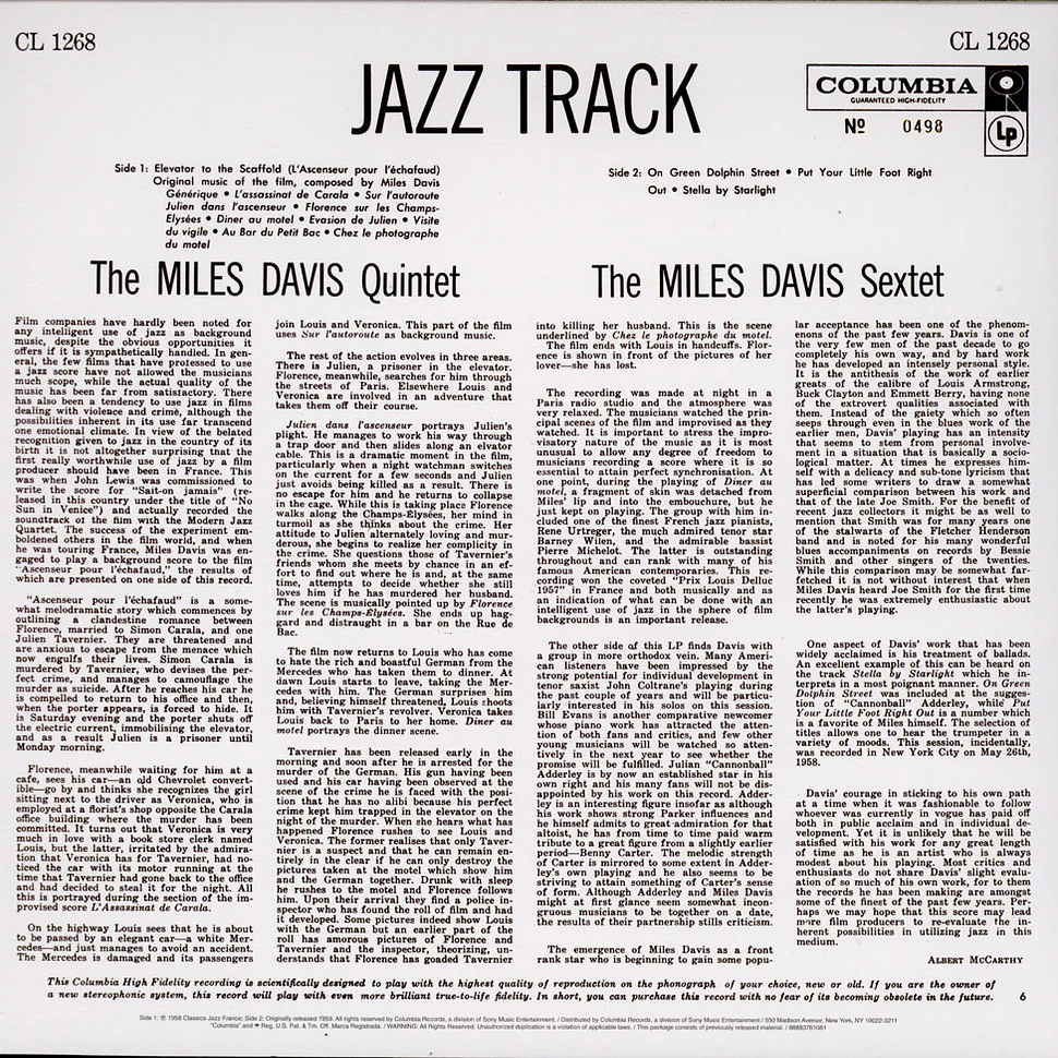 Miles Davis - Jazz Track