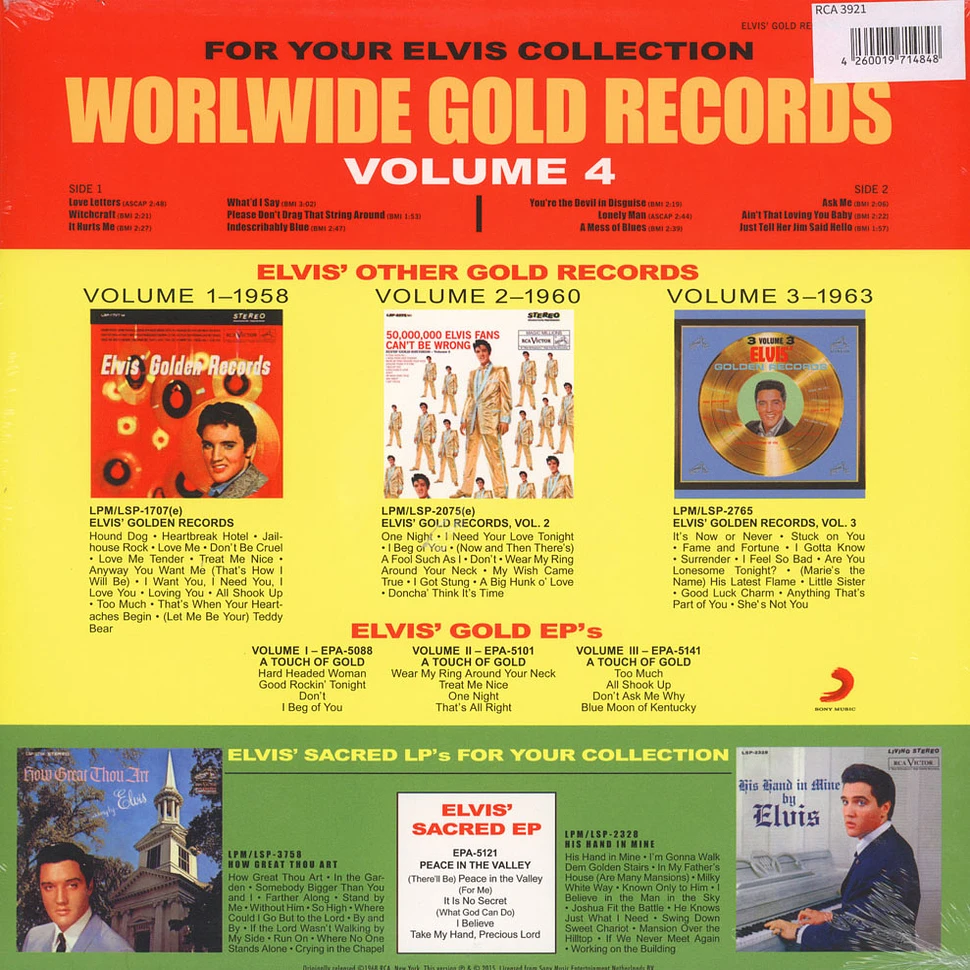 Elvis Presley - Gold Records Volume 4