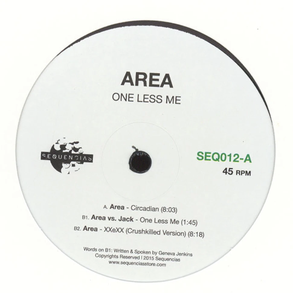 Area - One Less Me
