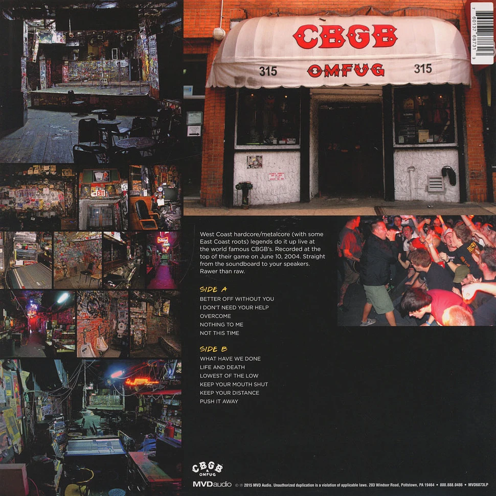 Terror - CBGB OMFUG Masters: Live June 10, 2004 The Bowery Collection