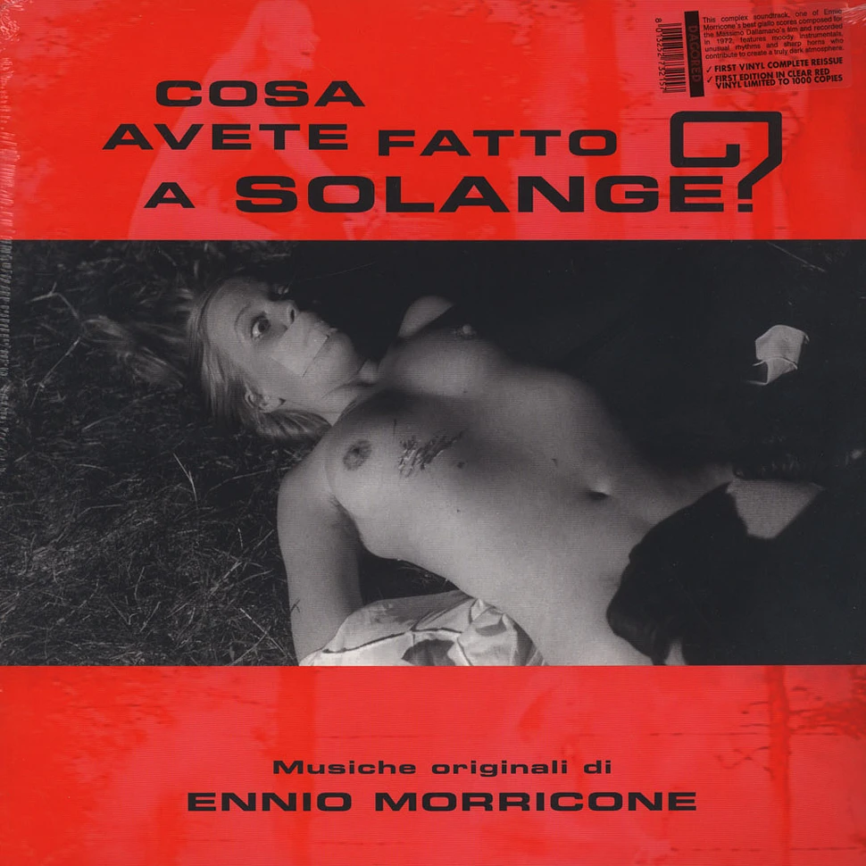 Ennio Morricone - OST Cosa Avete Fatto A Solange? Red Vinyl Edition