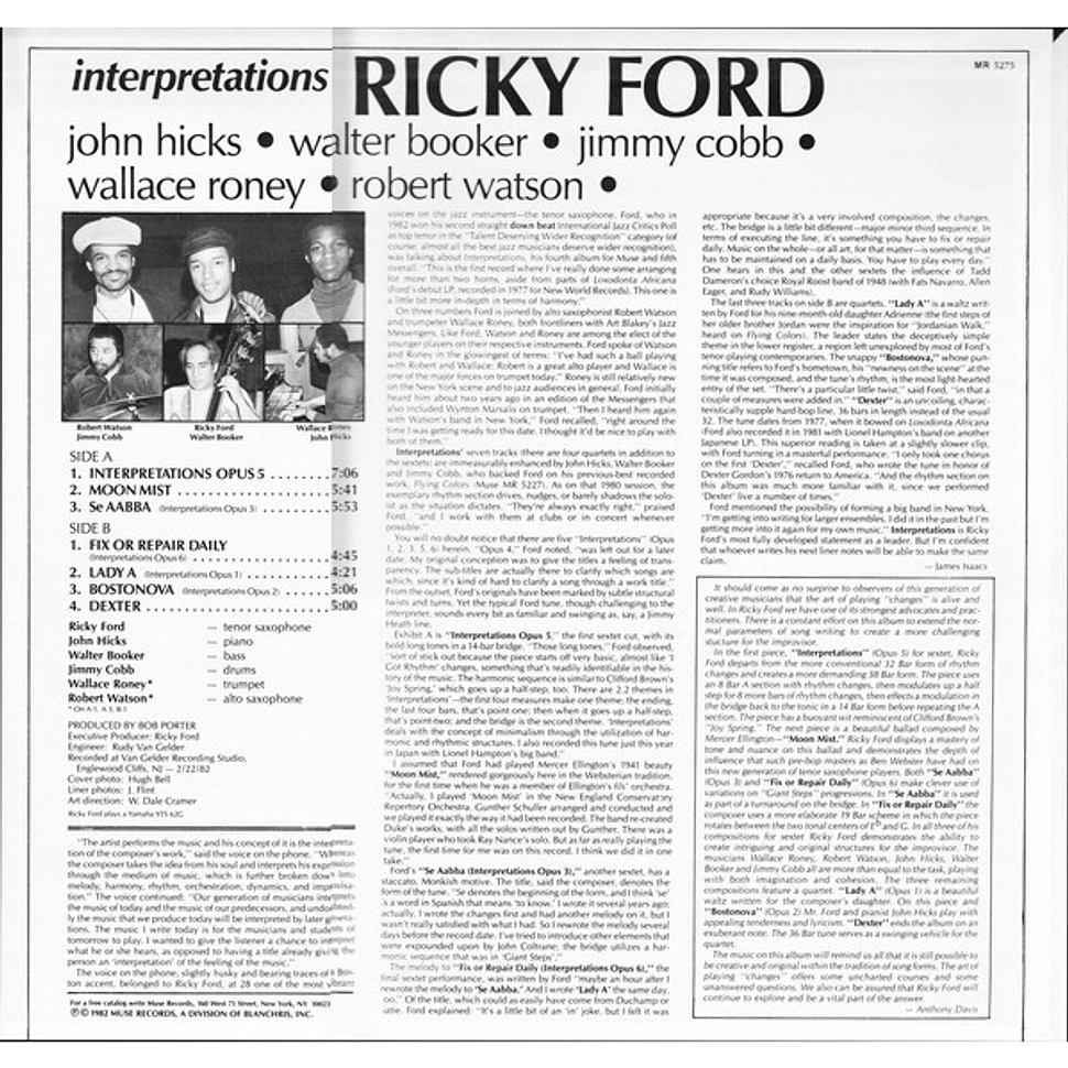 Ricky Ford - Interpretations