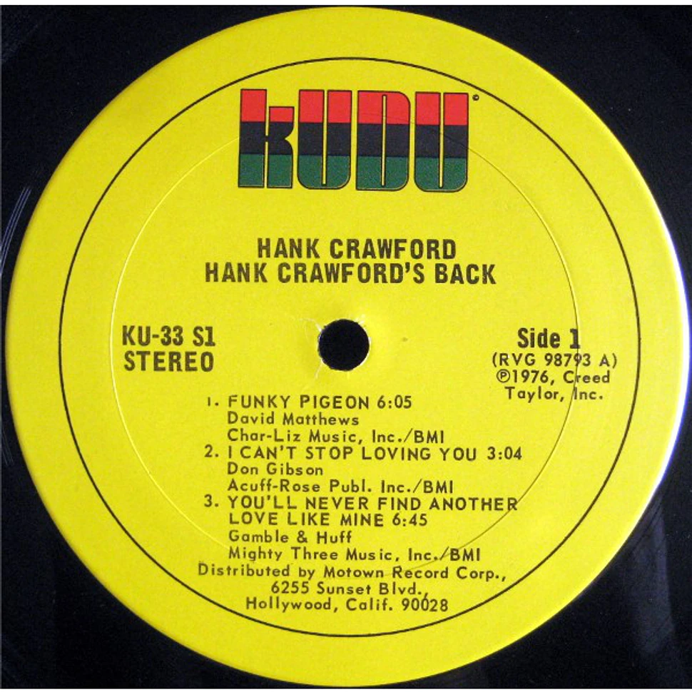 Hank Crawford - Hank Crawford's Back