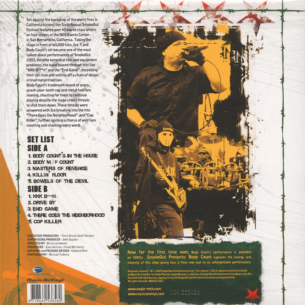 Body Count - Smoke Out Live Green Vinyl Edition