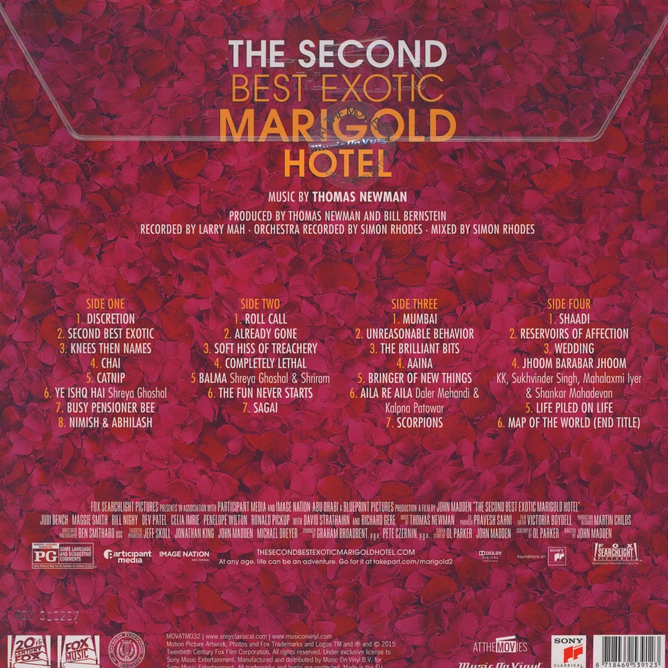 Thomas Newman - OST The Second Best Marigold Hotel Red / White Transparent Vinyl Edition