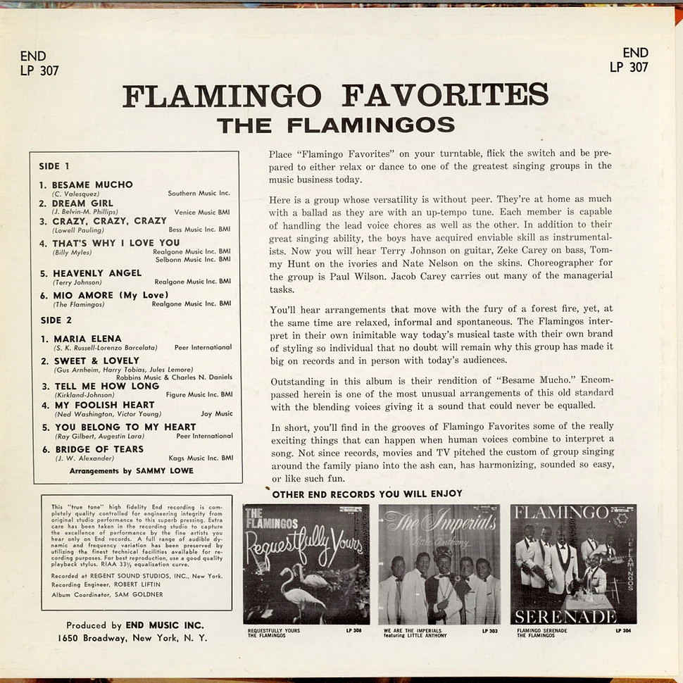 The Flamingos - Flamingo Favorites