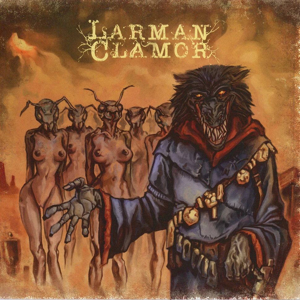 Blackwolfgoat / Larman Clamor - Split 7" Orange Vinyl Edition