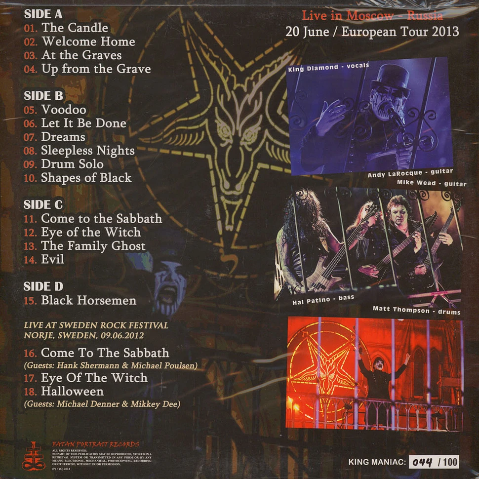 King Diamond - Witchcraft In Moscow 2013