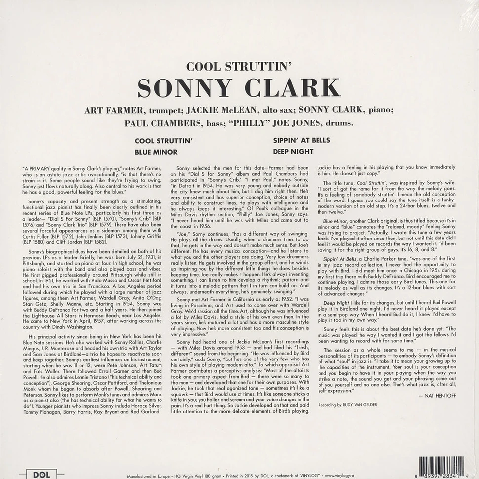 Sonny Clark - Cool Struttin' 180g Vinyl Edition