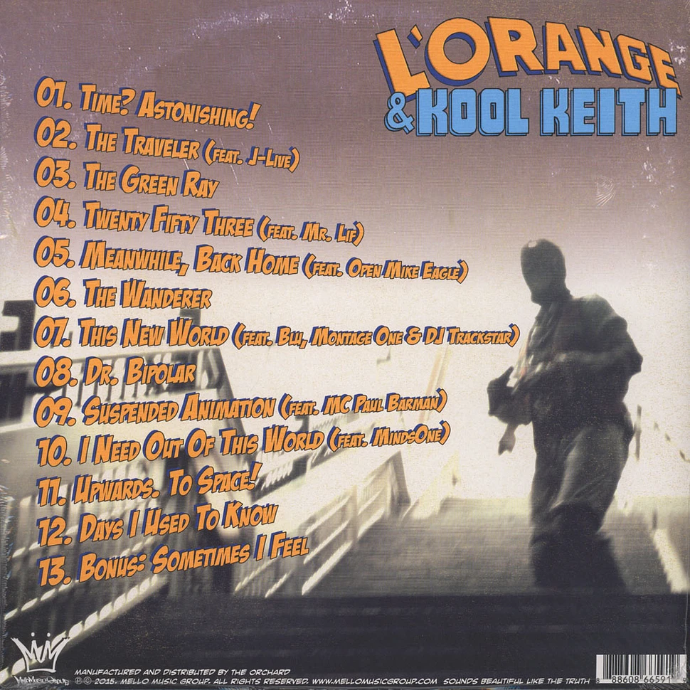 L'Orange & Kool Keith - Time? Astonishing! Orange & Clear Vinyl Edition