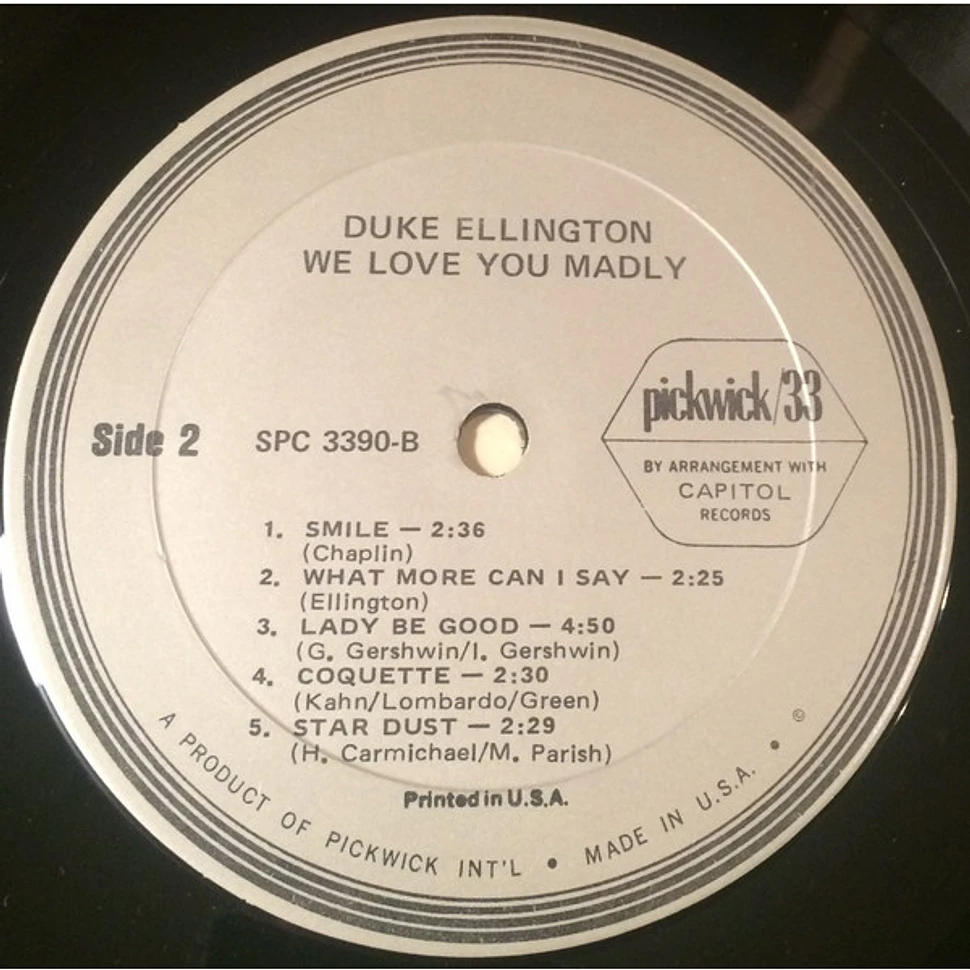 Duke Ellington - We Love You Madly