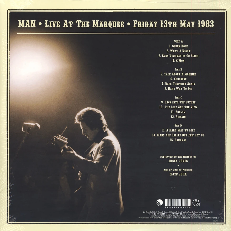 Man - Live At The Marquee White Vinyl Edition