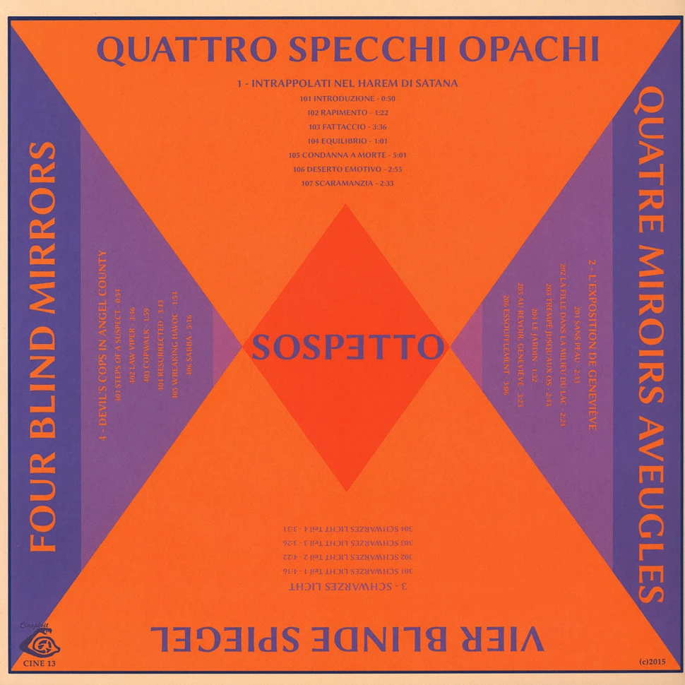 Sospetto - Quattro Specchi Opachi