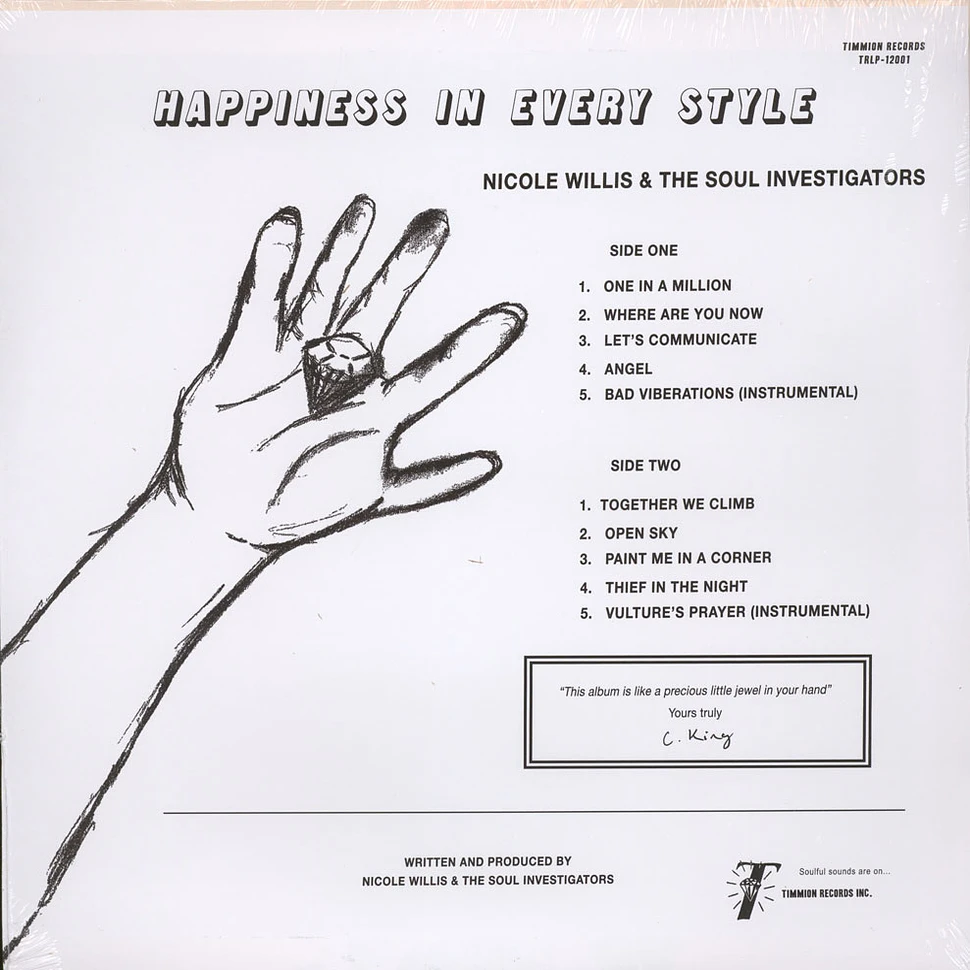 Nicole Willis & The Soul Investigators - Happiness In Every Style