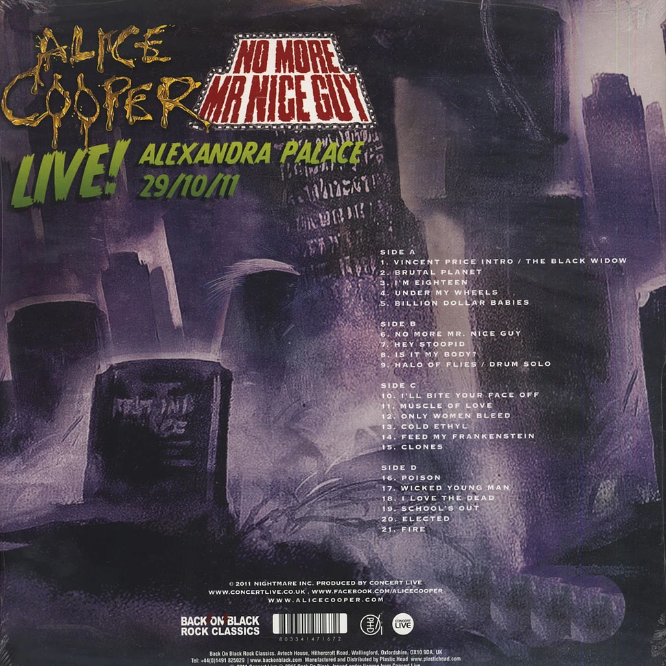 Alice Cooper - No More Mister Nice Guy Live At Halloween