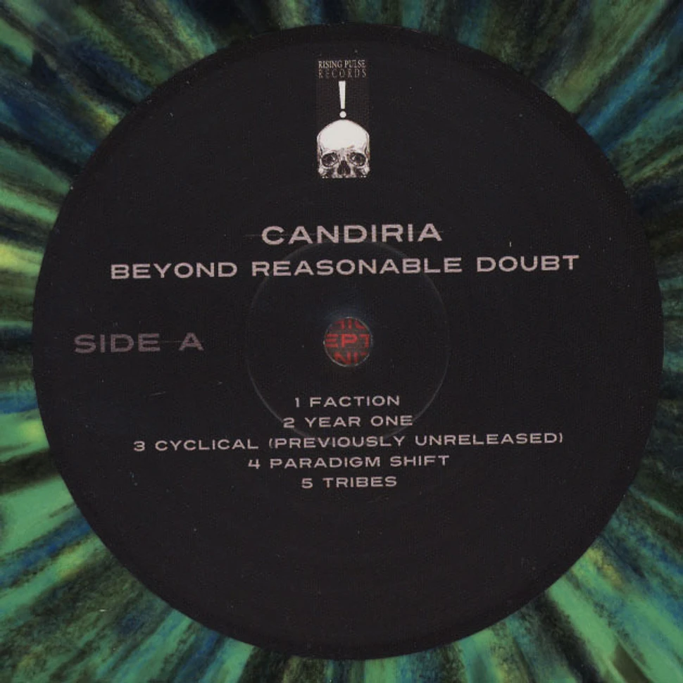 Candiria - Beyond Reasonable Doubt Clear with Double Mint & Multi Colored Splatter Vinyl Edition