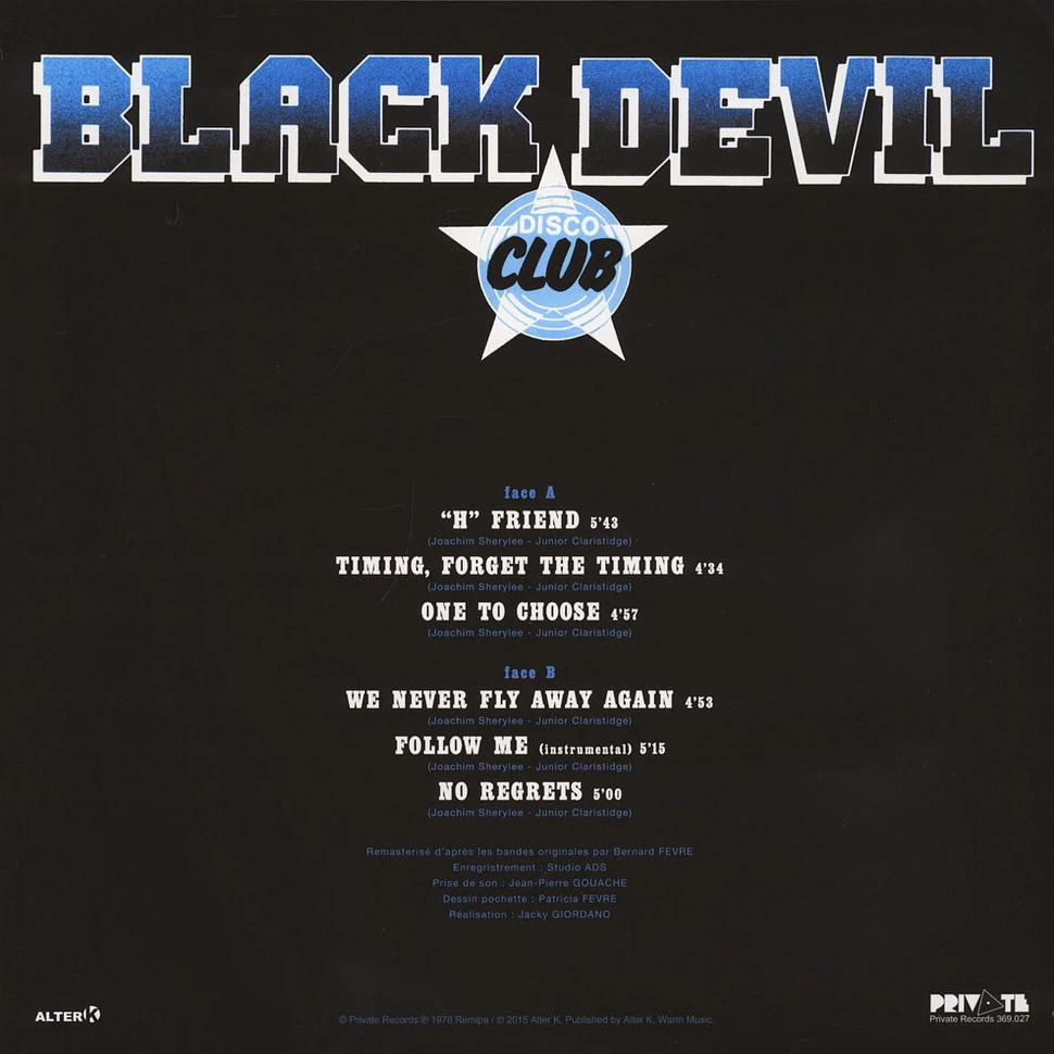 Black Devil - Disco Club Blue Vinyl Edition