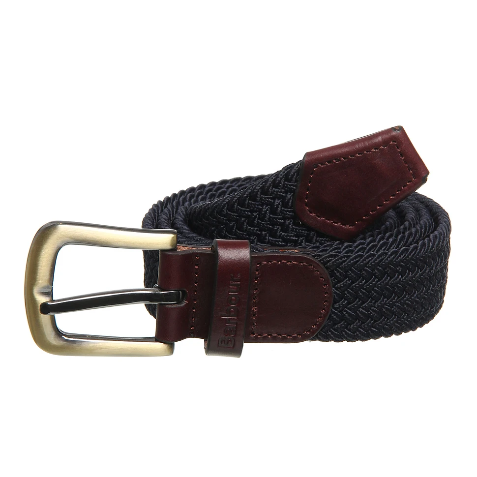 Barbour - Stretch Webbing Leather Belt