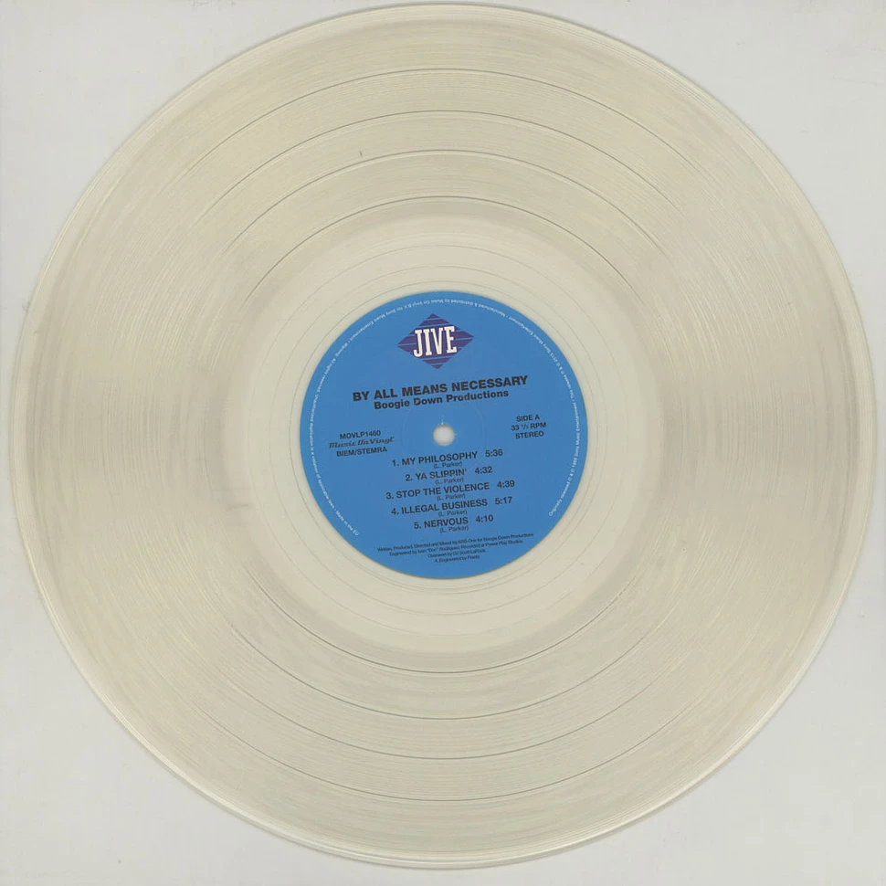 Boogie Down Productions - By All Means Necessary Transparent Vinyl Edition