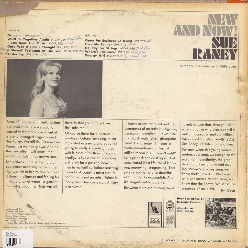 Sue Raney - New And Now!