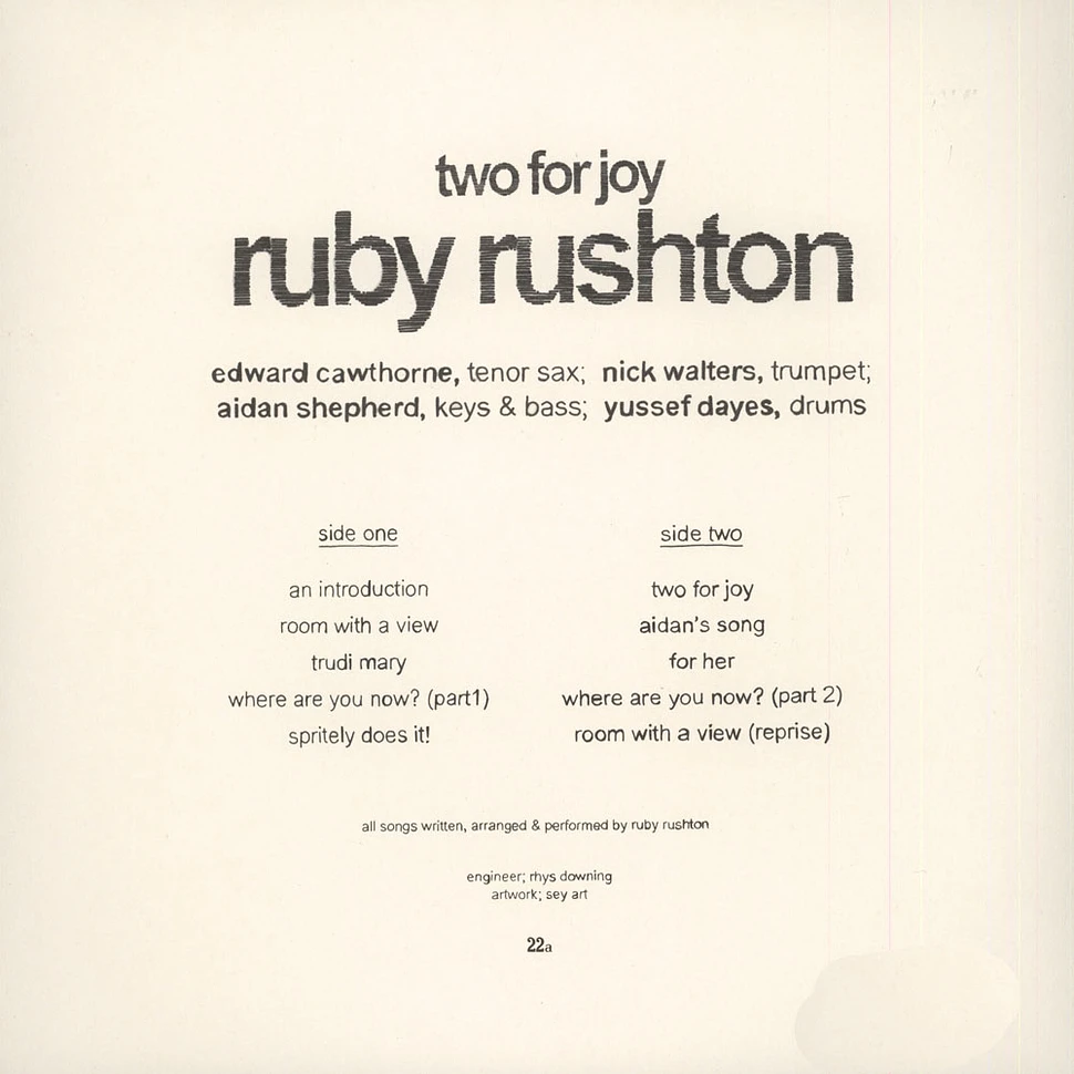 Ruby Rushton - Two For Joy