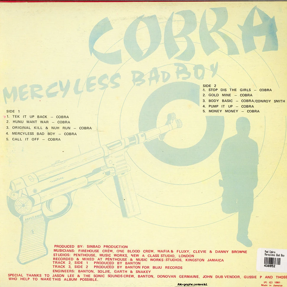 Mad Cobra - Mercyless Bad Boy