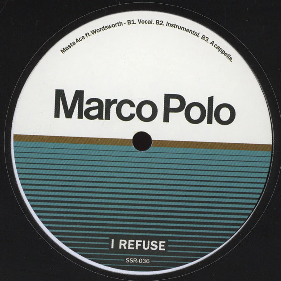 Marco Polo - Back To Work / I Refuse Black Vinyl Edition