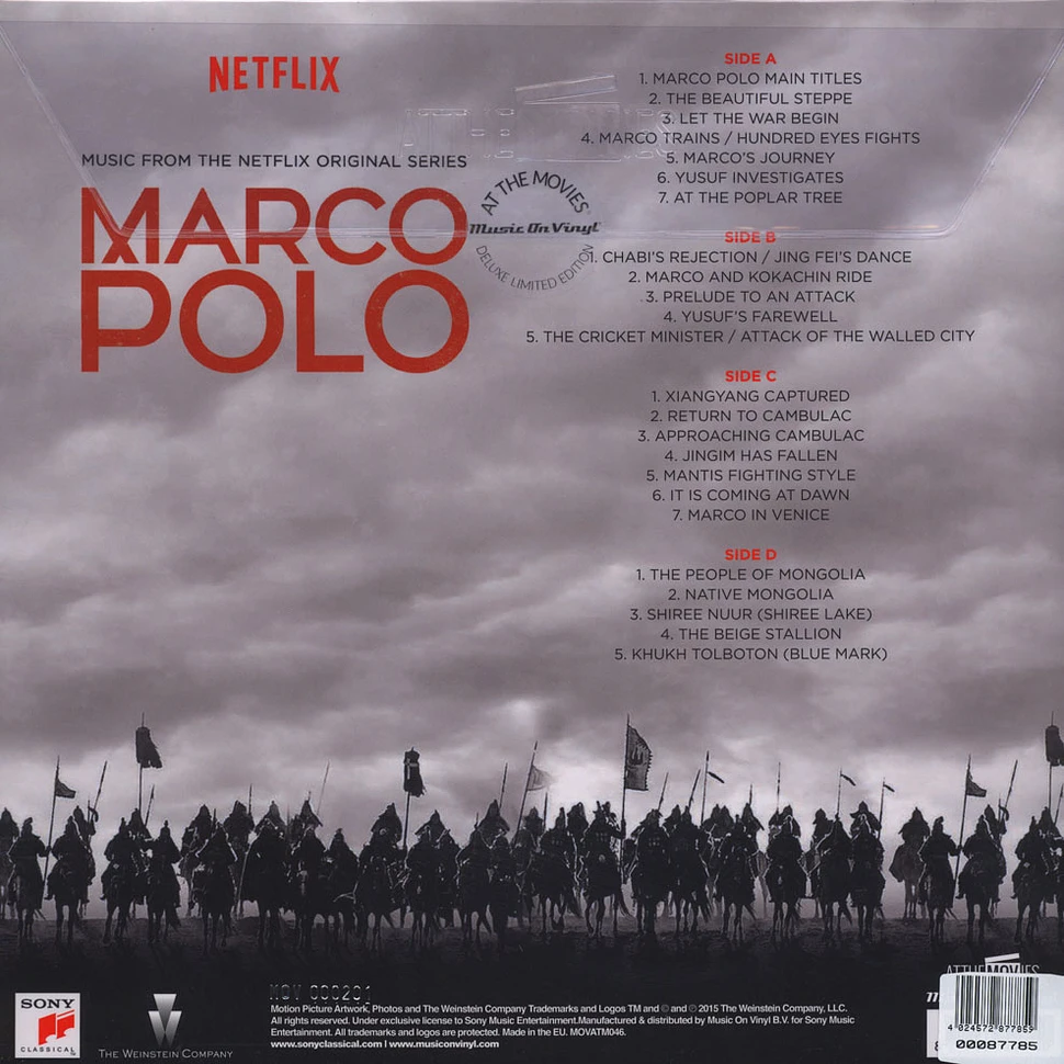 Pier Luigi Andreoni & Nicola Alesesini - OST Marco Polo (Music From The Netflix Series) Clear Vinyl Edition