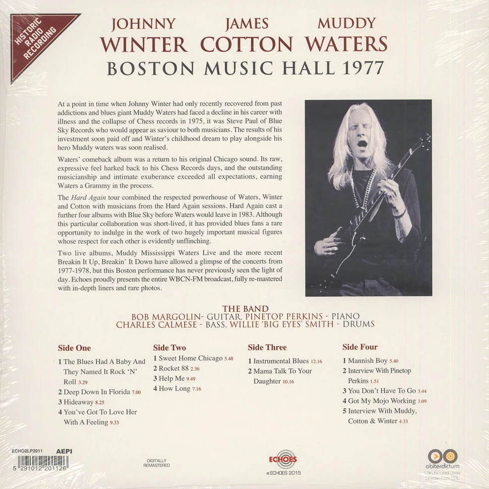 Johnny Winter / Muddy Waters / James Cotton - WBCN-FM Boston Music Hall 26-02-77