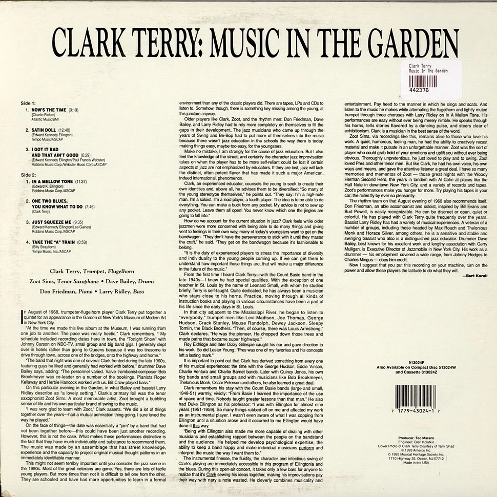 Clark Terry - Music In The Garden