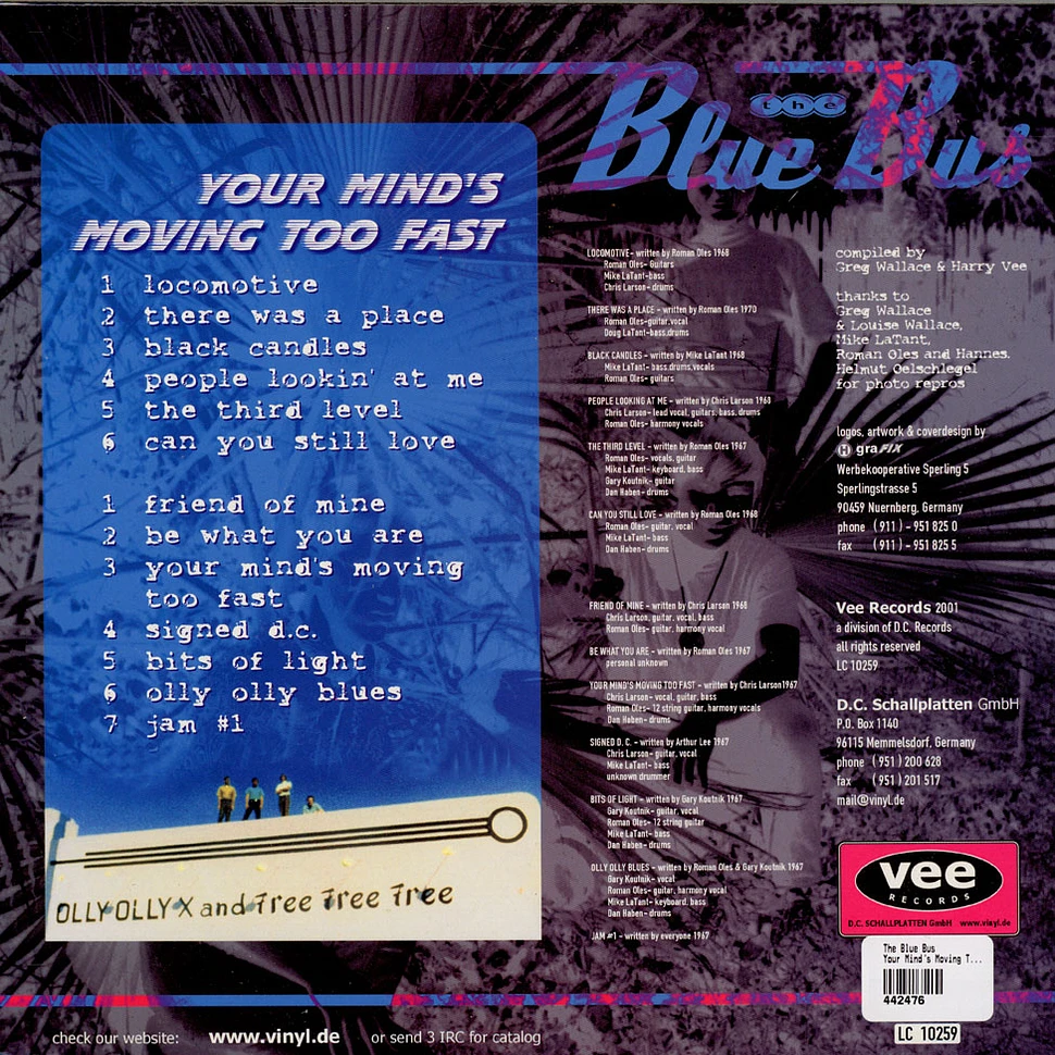 The Blue Bus - Your Mind's Moving Too Fast