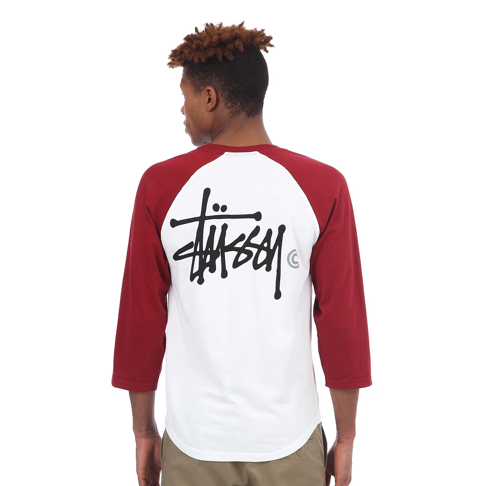 Stüssy - Basic Logo Raglan Longsleeve