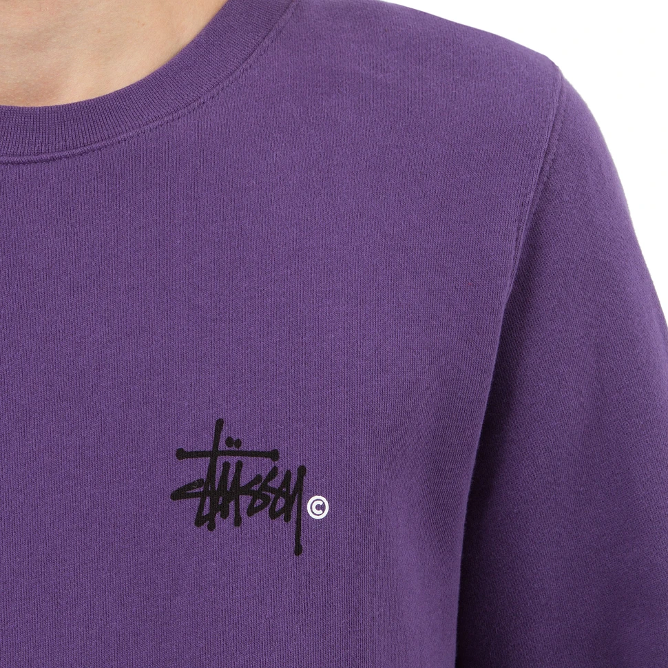 Stüssy - Basic Logo Crewneck Sweater